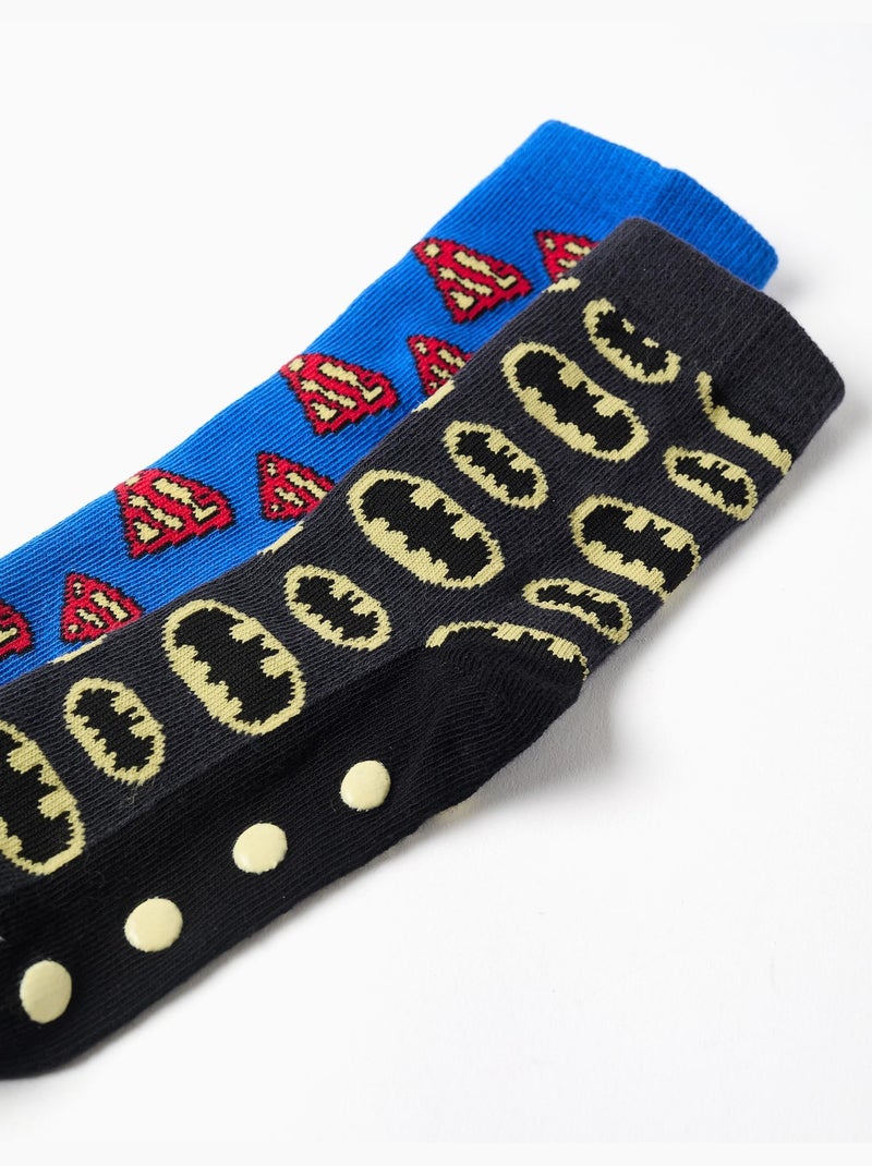2 chaussettes antidérapantes à motifs super-héros Multicolore - Kiabi