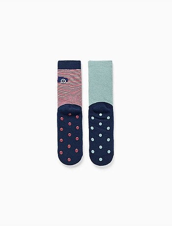 2 chaussettes en éponge antidérapantes avec motif voiture