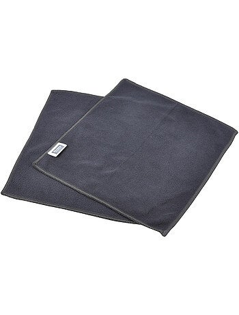 2 Chiffons anti statiques meuble bleu paon