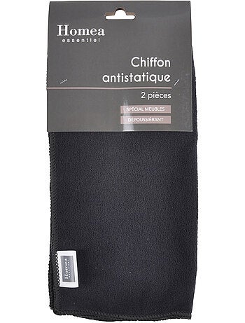 2 Chiffons anti statiques meuble bleu paon