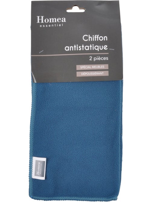 2 Chiffons anti statiques meuble anthracite - Kiabi