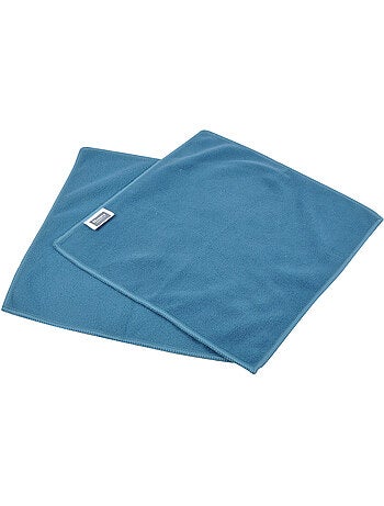 2 Chiffons anti statiques meuble bleu paon