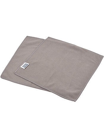 2 Chiffons anti statiques meuble bleu paon