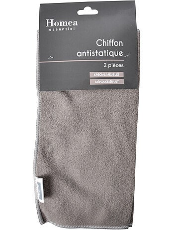 2 Chiffons anti statiques meuble bleu paon