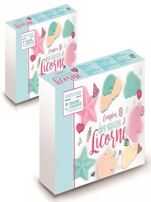 2 coffrets DIY savons licornes - Graine Créative - Kiabi