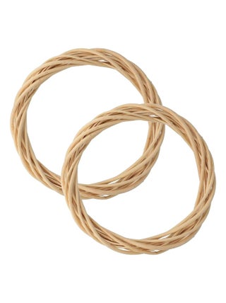 2 couronnes décoratives en osier 25 cm - Artemio
