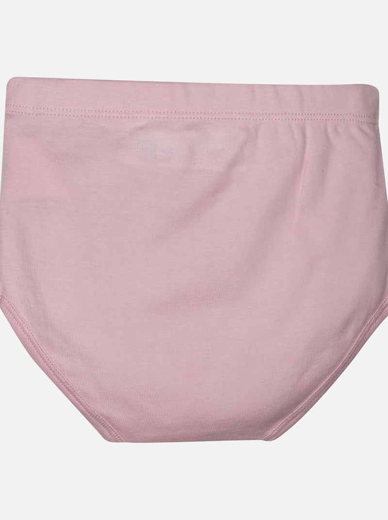 2 CULOTTES BEBE FANETTE Blanc Rose - Kiabi