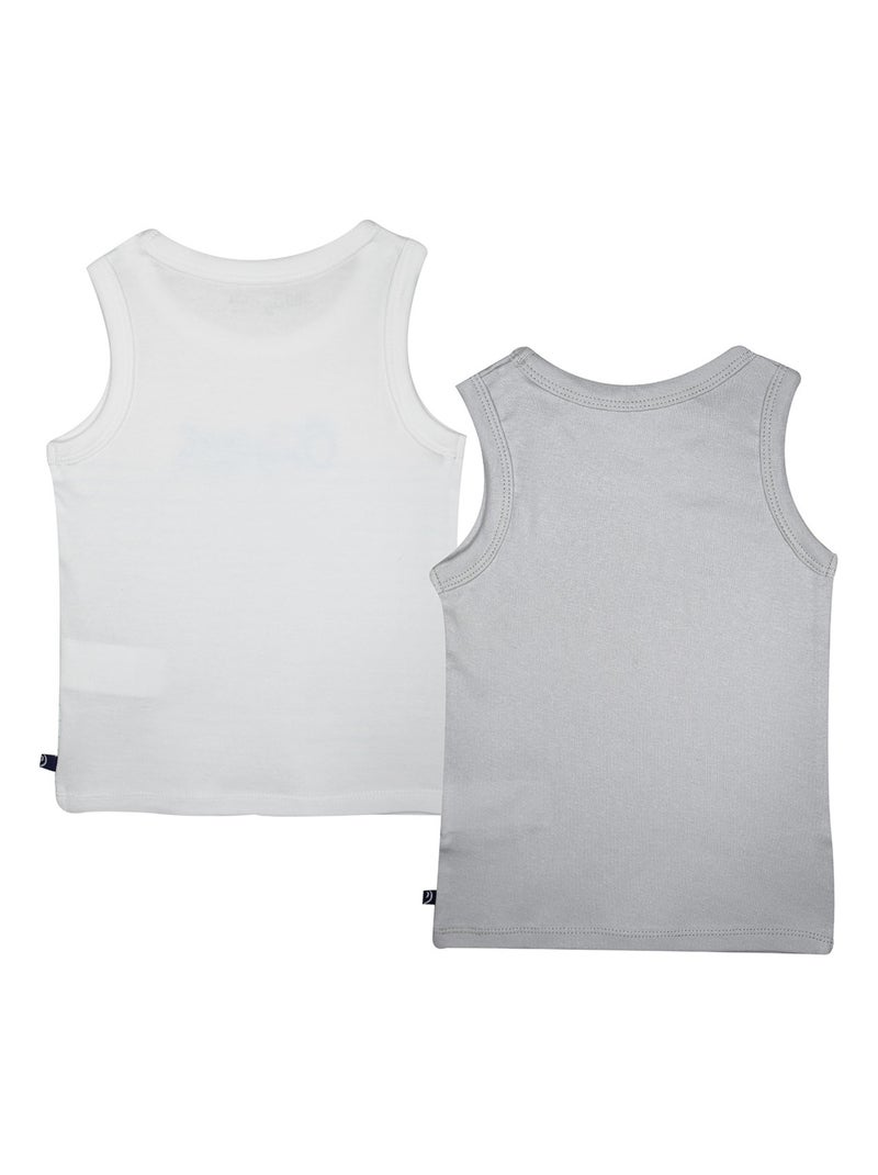 2 DEBARDEURS GARCON EGIDIO Gris - Kiabi