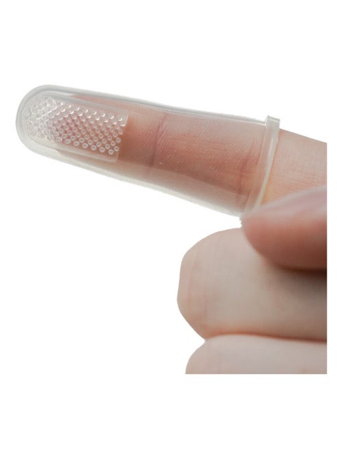 2 doigtiers brosse à dents en silicone - Kiabi