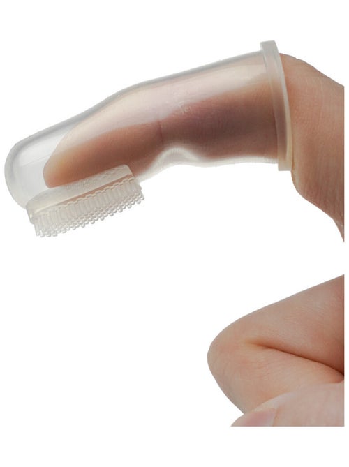 2 doigtiers brosse à dents en silicone - Kiabi