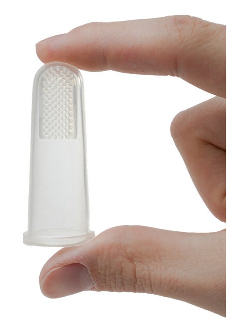 2 doigtiers brosse à dents en silicone - Kiabi