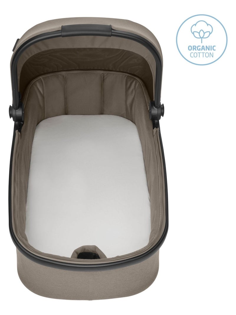 2 Draps en coton bio pour nacelle bébé Maxi-Cosi Blanc - Kiabi