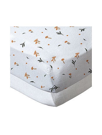 2 draps-housses 70x140 cm - White Forest - Babycalin