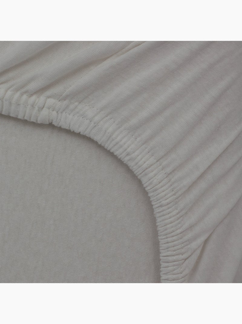 2 draps-housses 70x140 cm - White Forest - Babycalin Blanc Marron - Kiabi