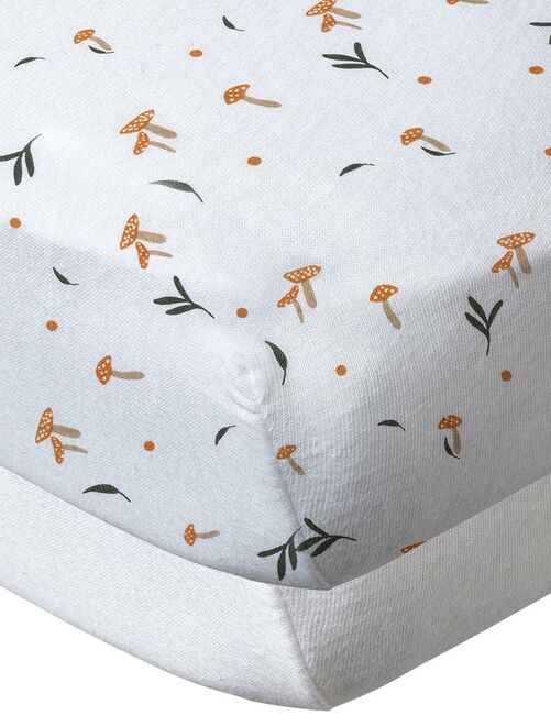 2 draps-housses bébé White Forest - Kiabi