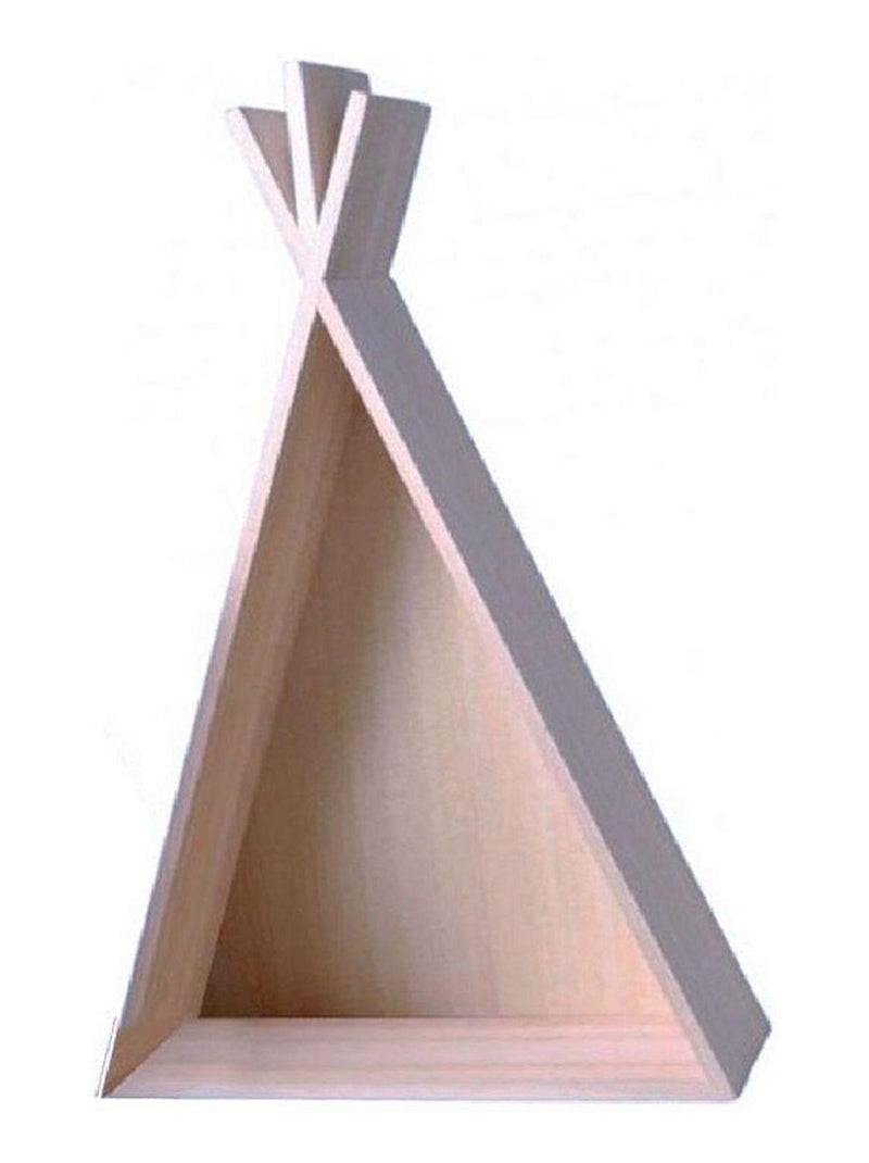 2 étagères tipi en bois 45 cm - Artemio Beige - Kiabi