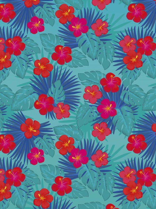 2 Feuilles de transfert Fleurs Tropicales 30,5 x - Cricut - Kiabi