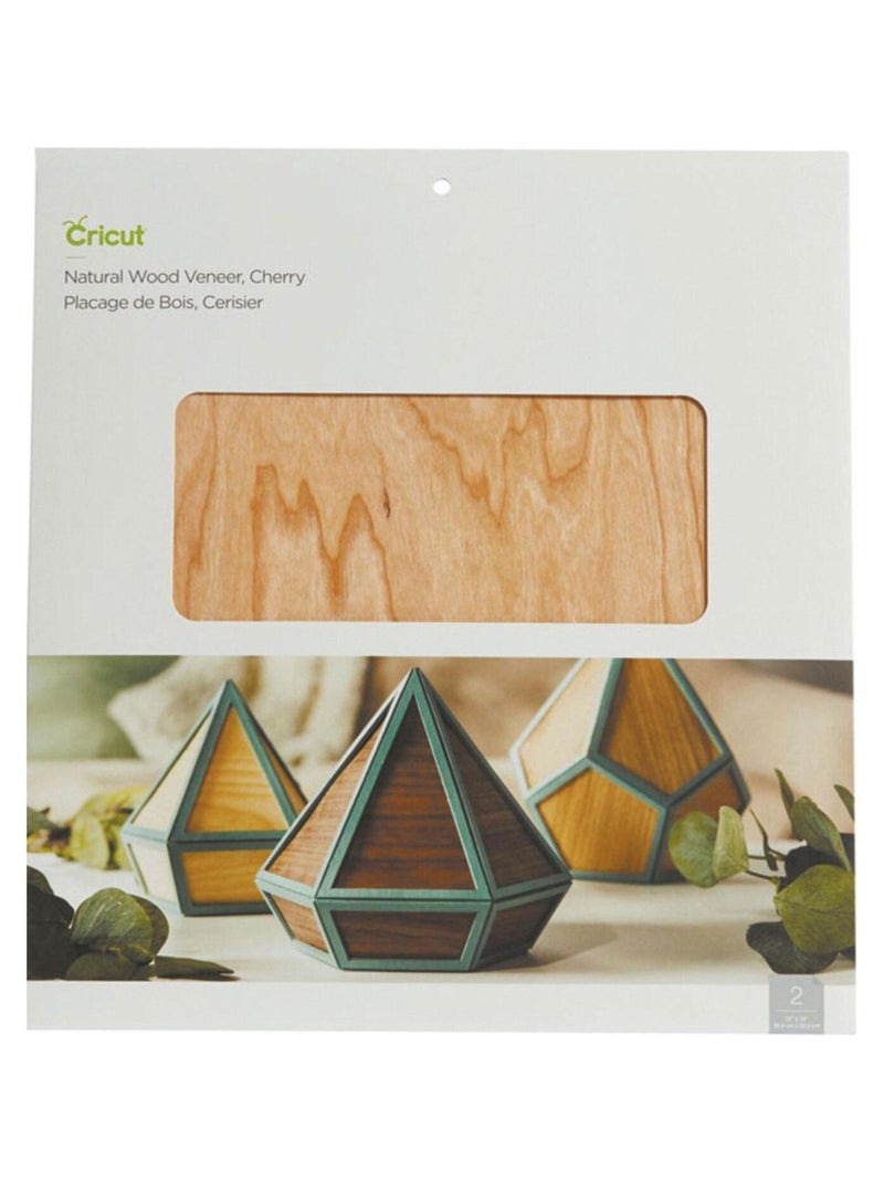 2 Feuilles Placage Bois De Cerisier - 30,5 x 30,5 - Cricut N/A - Kiabi