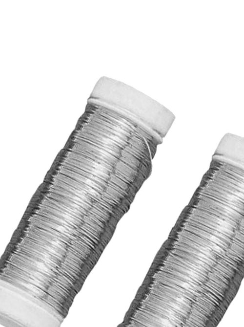 2 fils en cuivre argenté 50 m - Rayher - Kiabi