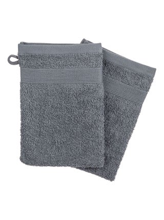 2 Gants de toilette - 15 x 21 cm