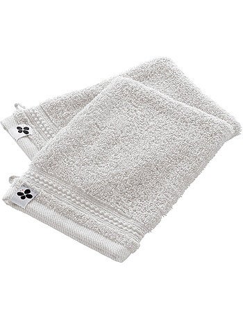 2 gants de toilette coton Collection Garance