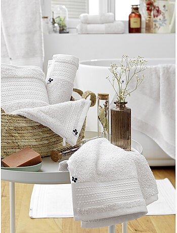 2 gants de toilette coton Collection Garance