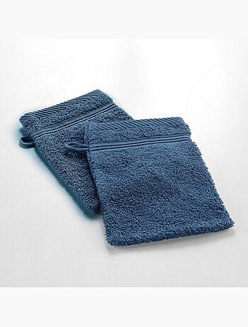 2 gants de toilette éponge unie tendresse