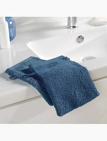 2 gants de toilette éponge unie tendresse