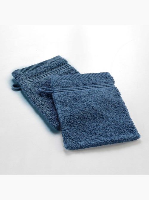2 gants de toilette éponge unie tendresse - Kiabi