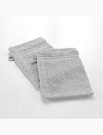 2 gants de toilette éponge unie tendresse