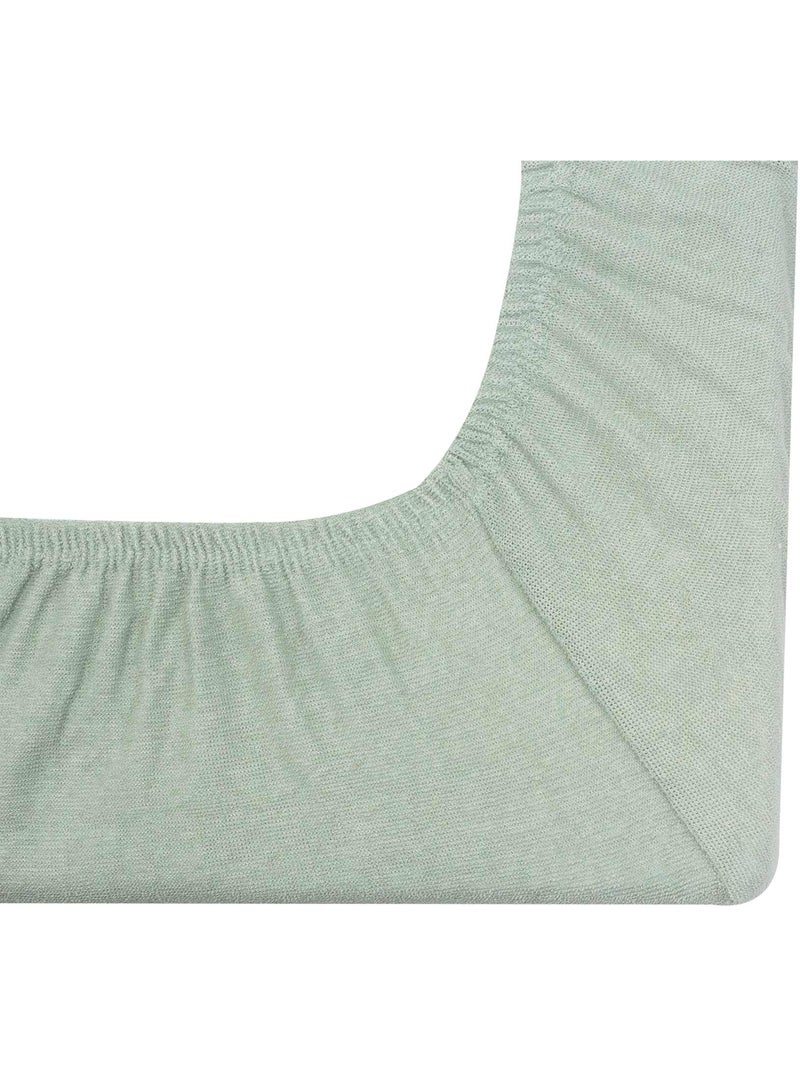 2 housses de matelas à langer pack 2 coloris Vert clair - Kiabi