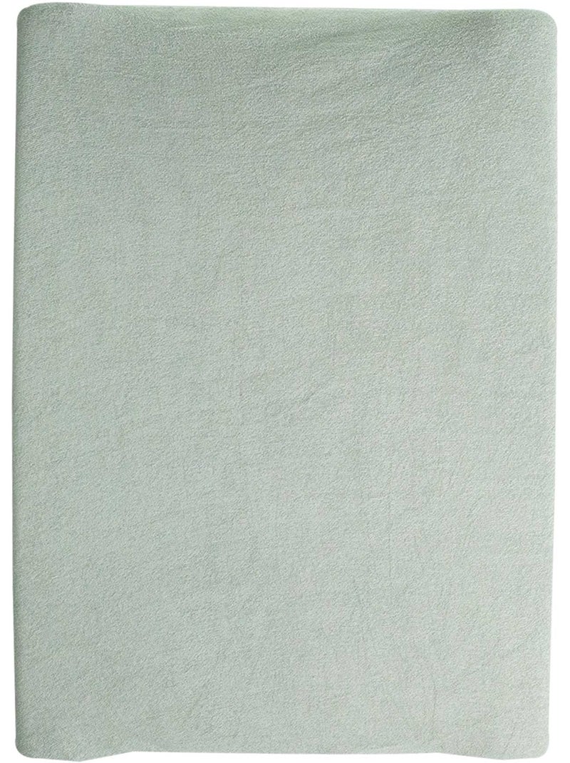 2 housses de matelas à langer pack 2 coloris Vert clair - Kiabi