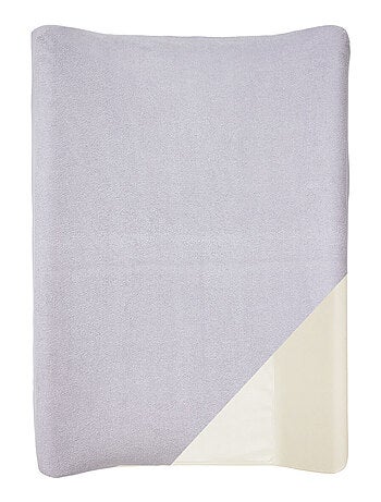 2 housses pour matelas à langer Naissance en Coton Uni - Babycalin