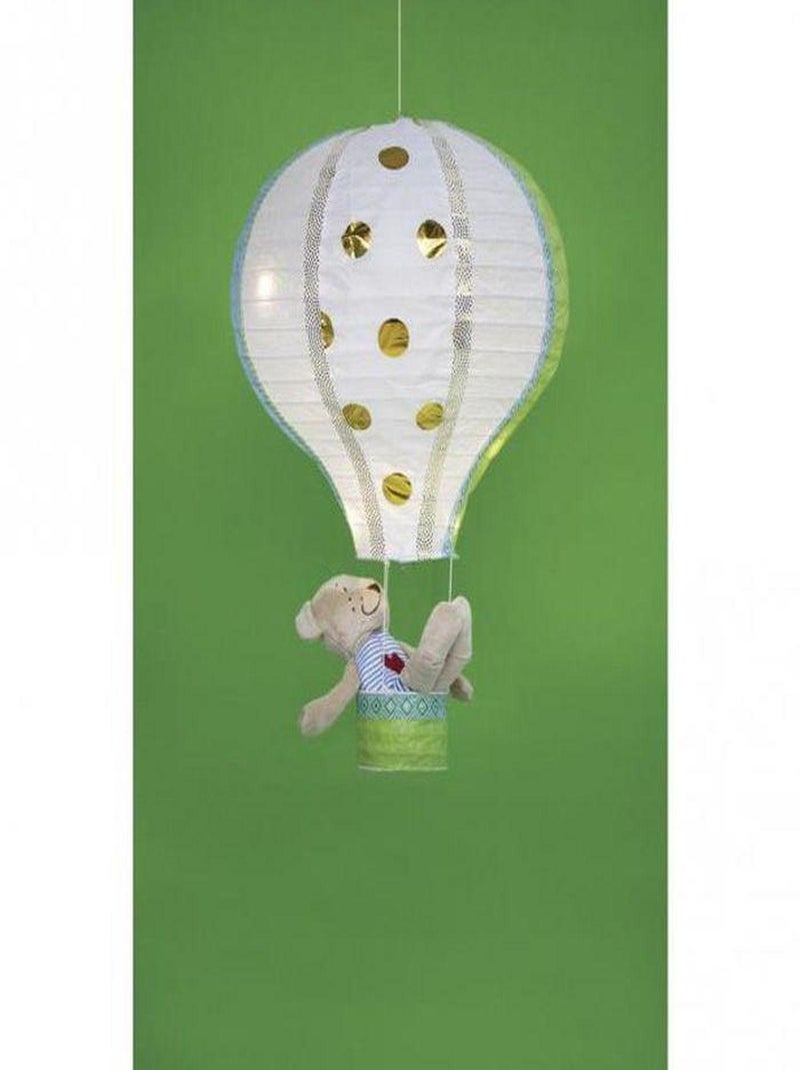 2 lampions en papier Montgolfière à chassis - Rayher Blanc - Kiabi