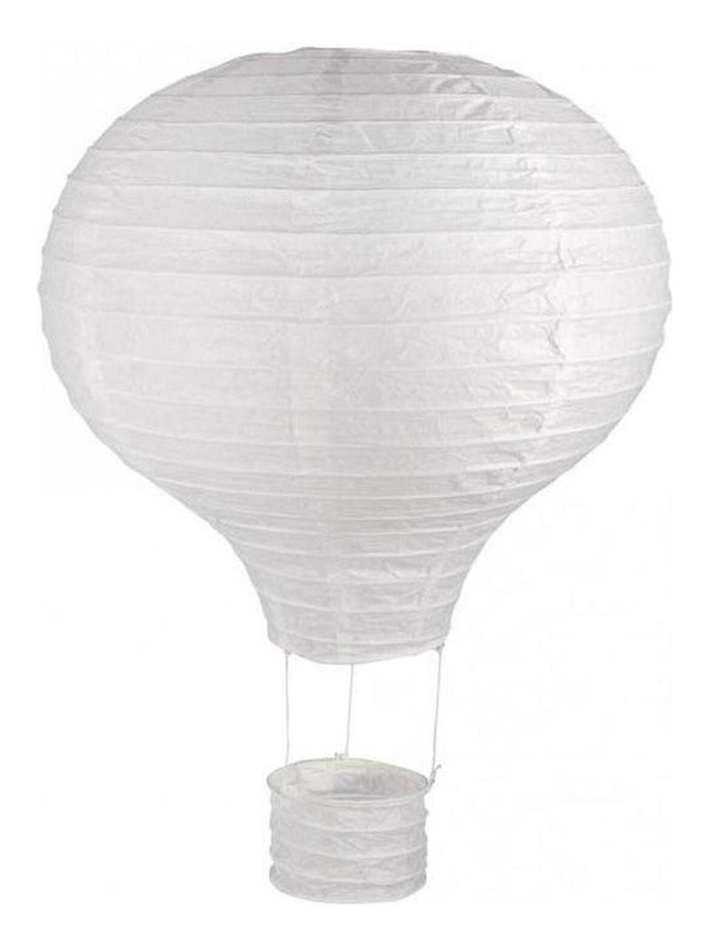 2 lampions en papier Montgolfière à chassis - Rayher Blanc - Kiabi