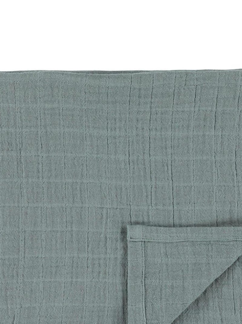 2 langes 110x110cm BLISS petrol bleu Bleu - Kiabi