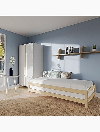 2 Lits empilables avec 2 sommiers