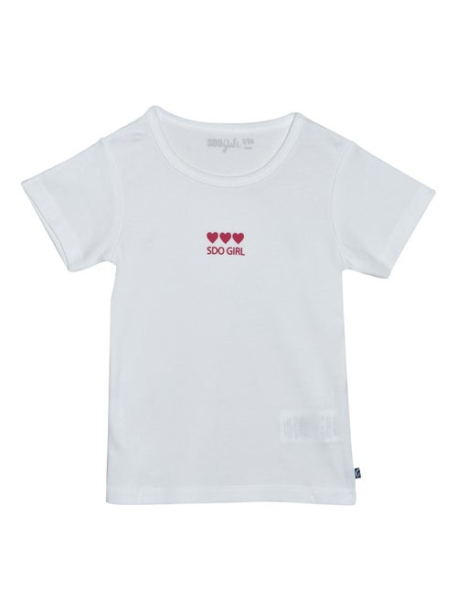 2 MAILLOTS DE CORPS FILLE DELPHINA - Kiabi