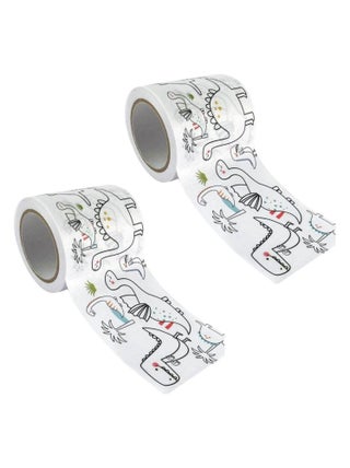 2 masking tapes larges à colorier 4,6 cm x 5 m - - Graine Créative