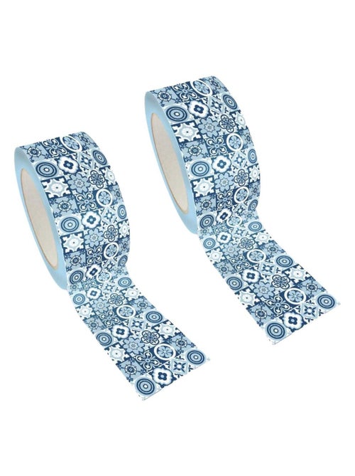 2 masking tapes XL bleu 4,8 cm x 8 m - Carrelage - Graine Créative - Kiabi