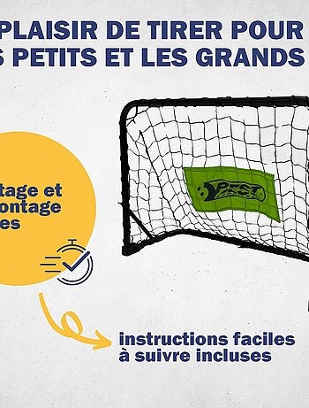 2 Mini-goal de football avec un ballon & une mini-pompe