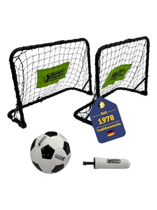 2 Mini-goal de football avec un ballon & une mini-pompe