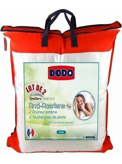 2 Oreillers 60 x 60 - Dodo - Kiabi