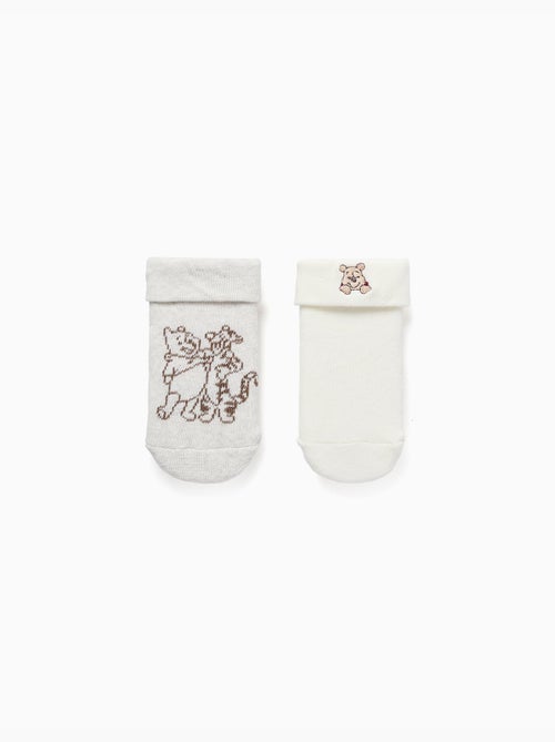 2 paires de chaussettes en éponge Winnie l'ourson - Kiabi