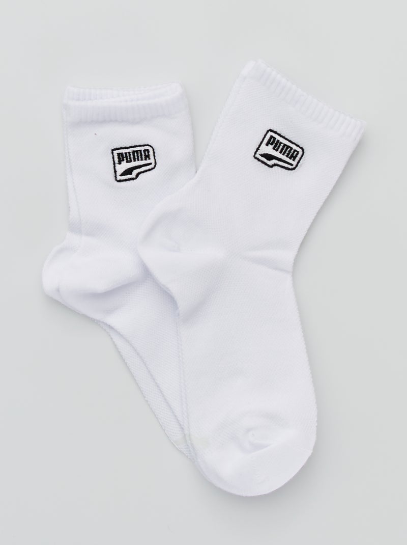 2 paires de chaussettes 'Puma' Blanc - Kiabi