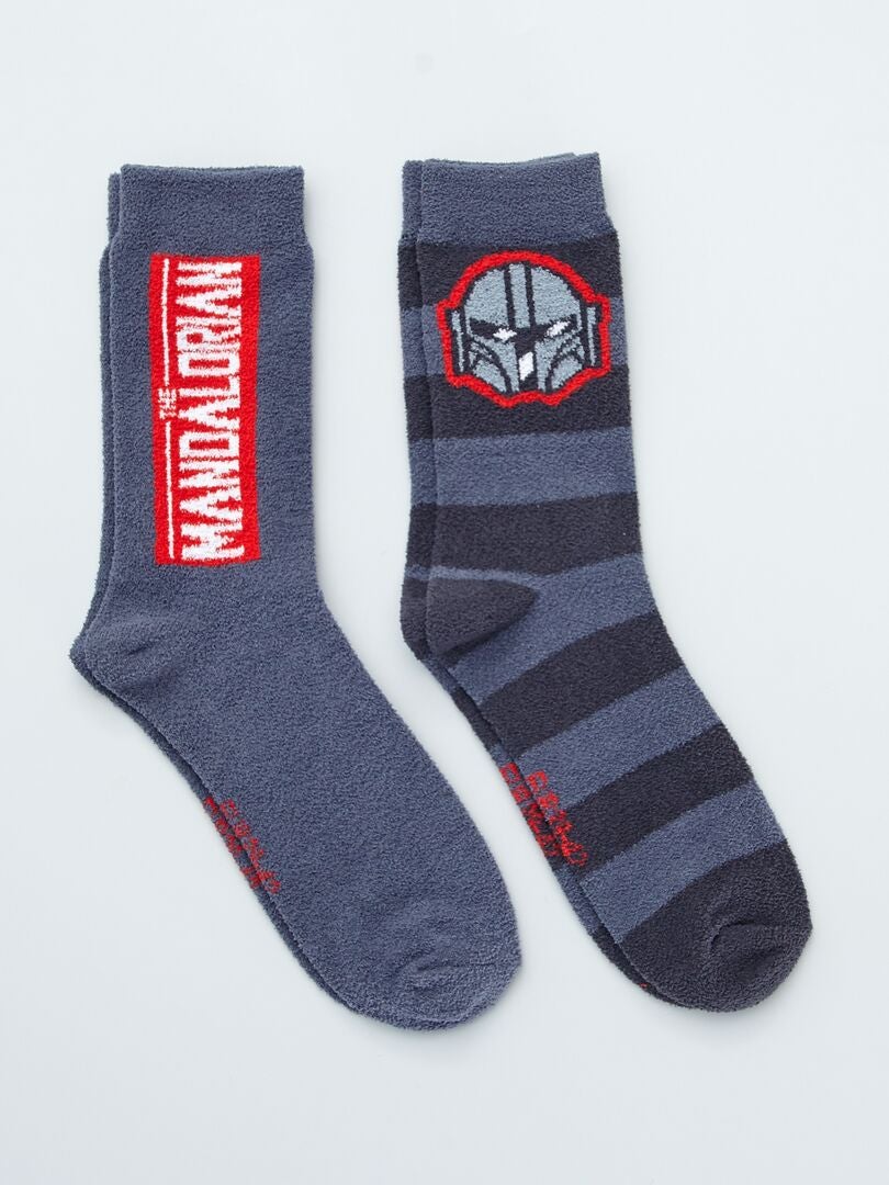 2 paires de chaussettes 'The Mandalorian' ROUGE - Kiabi