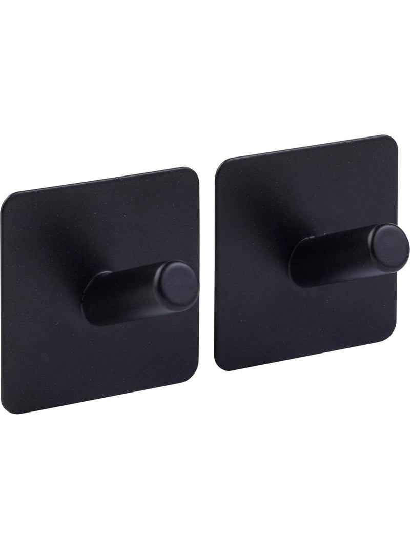 2 patères adhésives "Stiky" Argent - Kiabi