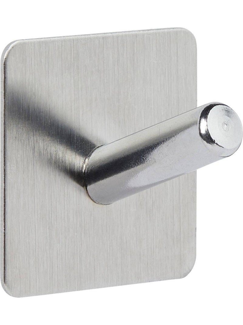 2 patères adhésives "Stiky" Argent - Kiabi