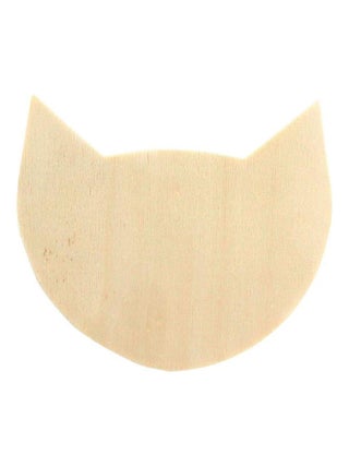 2 patères murales en bois 8,3 x 10,5 cm - chat - Graine Créative