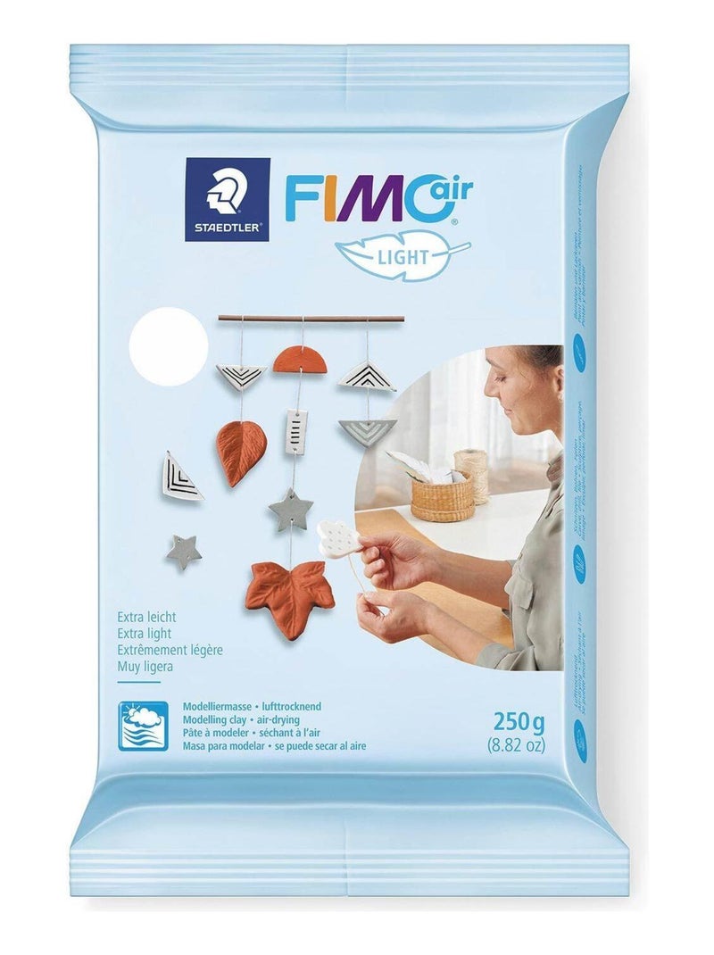 2 pâtes polymères Fimo Air Light 250 g Blanc + - Staedtler N/A - Kiabi